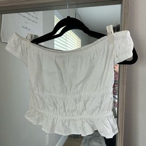 White Off the Shoulder Blouse